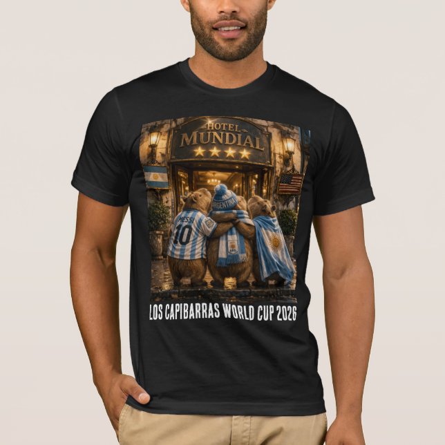 T-shirt Playera Hotel 4 estrellas Capibarra (Devant)