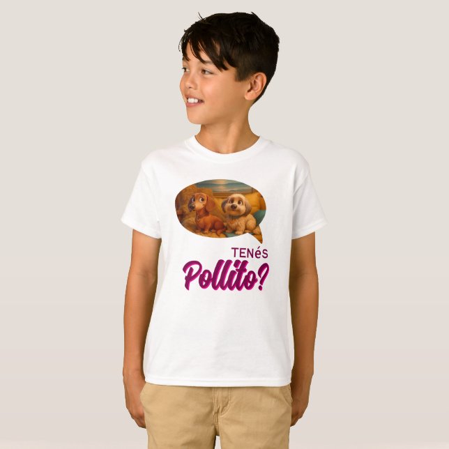 T-shirt Playera Infantil Perritas Hermanas Aventureras -  (Devant entier)