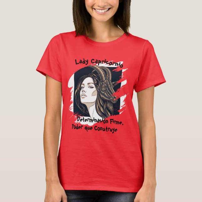 T-shirt Playera Lady Capricornio (Devant)
