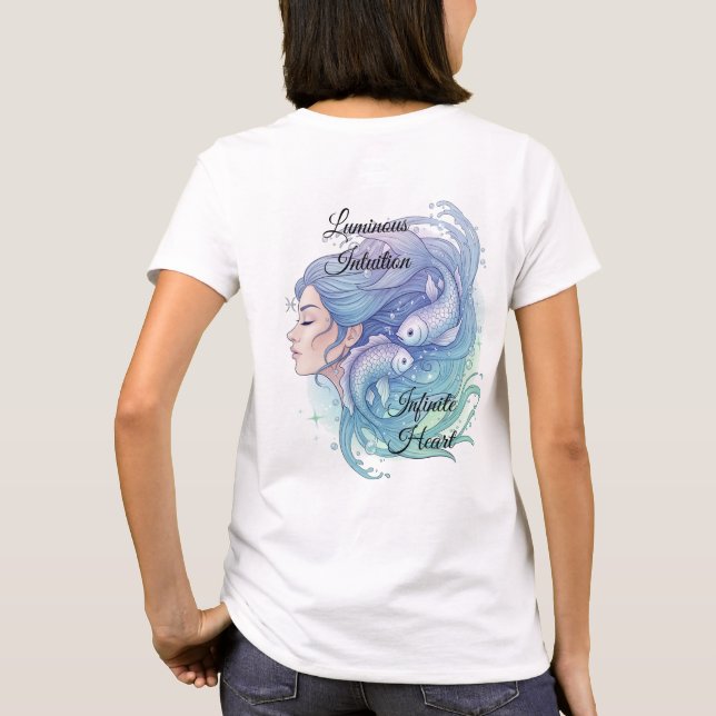 T-shirt Playera Lady Piscis – Estilo místico y femenino (Dos)