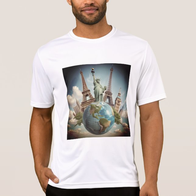 T-shirt playera  ligera en blanco (Devant)