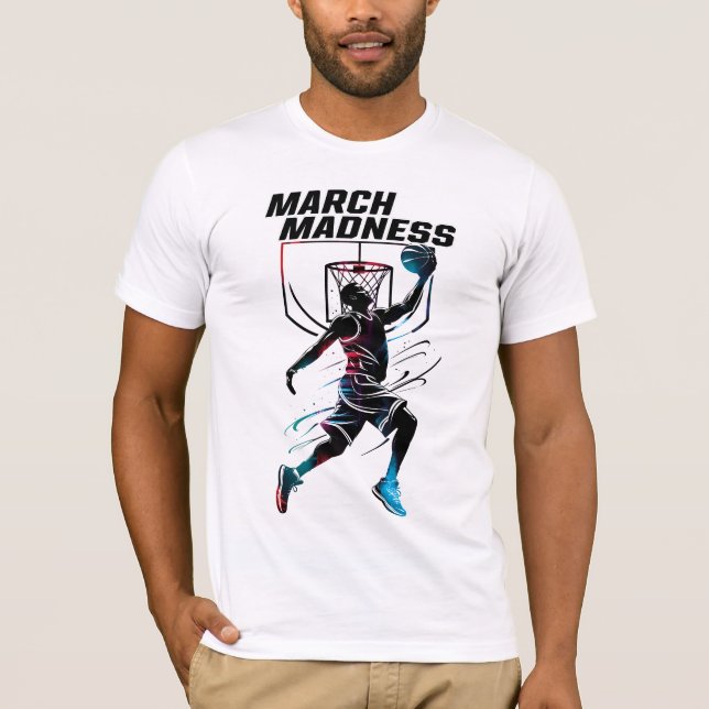 T-shirt Playera Locura del Baloncesto Marzo (Devant)