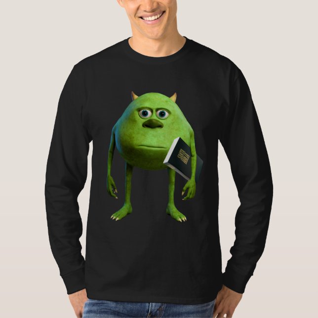 T-shirt Playera Manga Larga Mike Wazowski con Biblia (Devant)