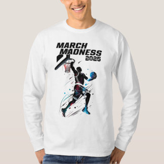 T-shirt Playera  mangas largas  Locura de Marzo Baloncesto