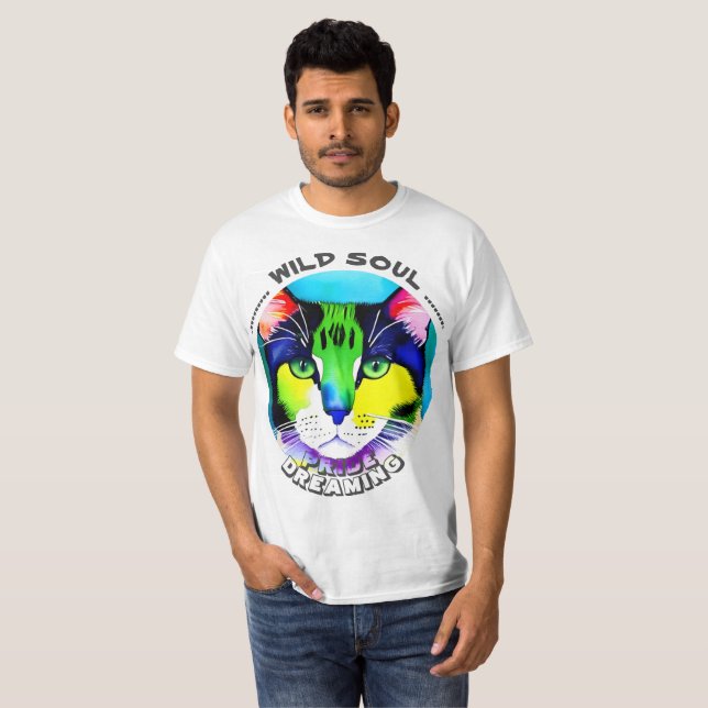 T-shirt Playera oscura básica para hombre - Pride (Devant entier)