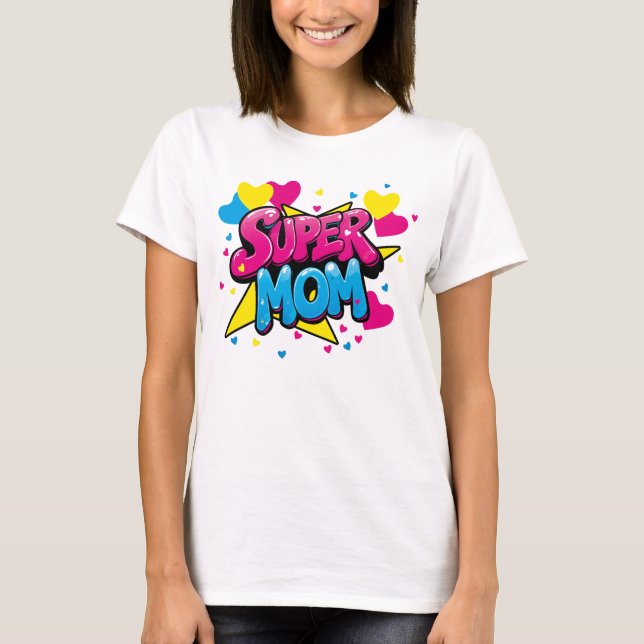 T-shirt Playera para Mamás Extraordinarias (Devant)