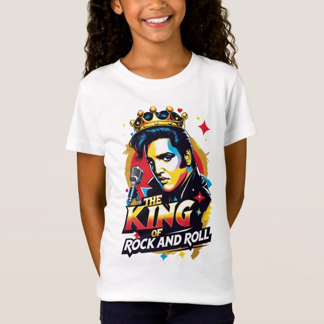 T-Shirt Playera  The King of Rock and Roll (Devant)