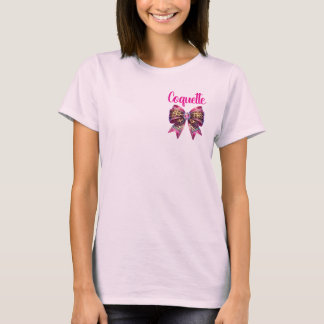T-shirt Playeras para mujer con diseño de moño coqueto