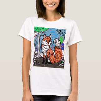 T-shirt "Playful Fox in the Forest"