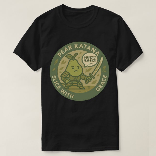 T-shirt Playful Pear Samurai Discipline  (Design devant)