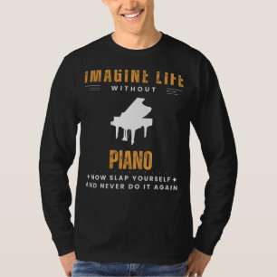 T-shirt Playfulness sans piano : gifler vous-même et harmo