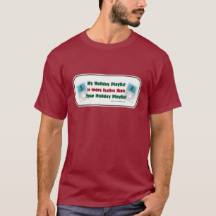 T-shirt Playlist de vacances Fun Noël Musique Lover Slogan