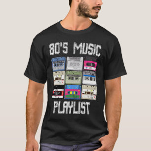 T-shirt Playlist des années 80 Thé Vintage