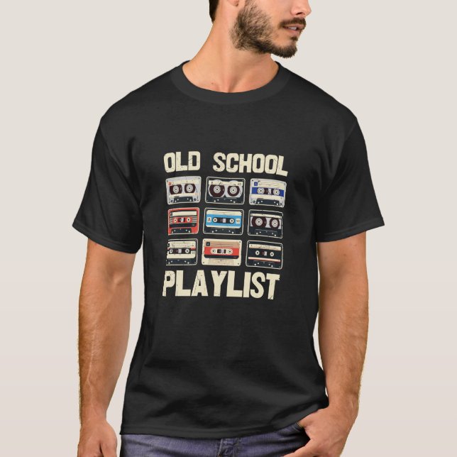 T-shirt Playlist Old School (Devant)