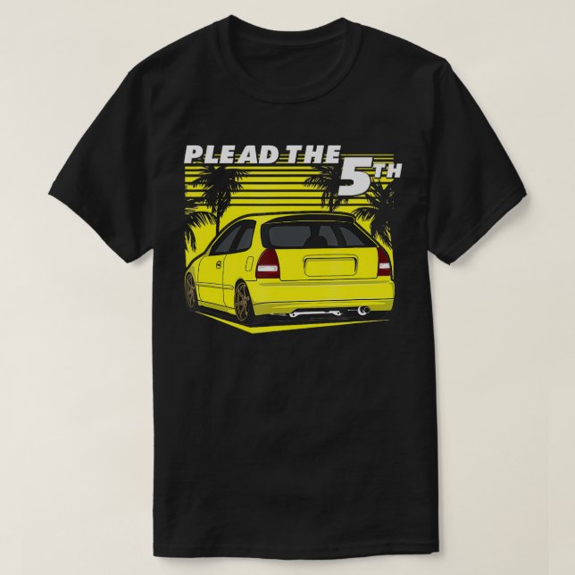 T-shirt Plead 5th Civics Hatch EK (Design devant)
