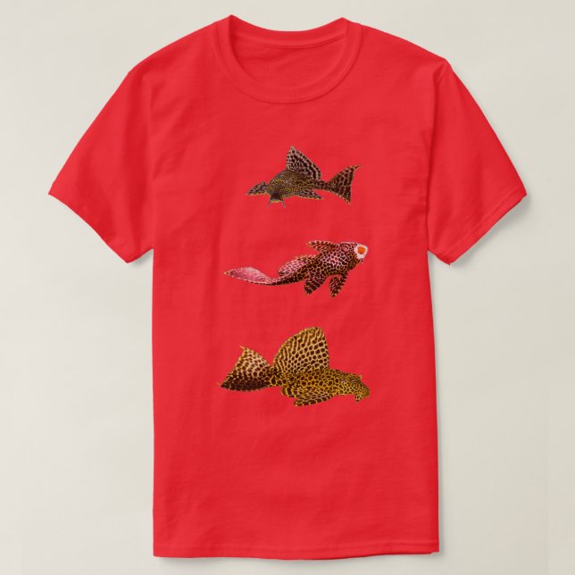 T-shirt Plecos Plecostamus Algues Mangeurs Aquarium Poisso (Design devant)
