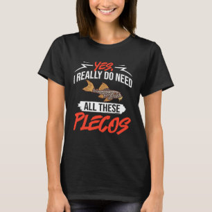 T-shirt Plecostomus Pleco Fish Aquarium Food Tank Zebra Ca