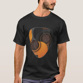 T-shirt Plectre de guitare Yin Yang Guitariste