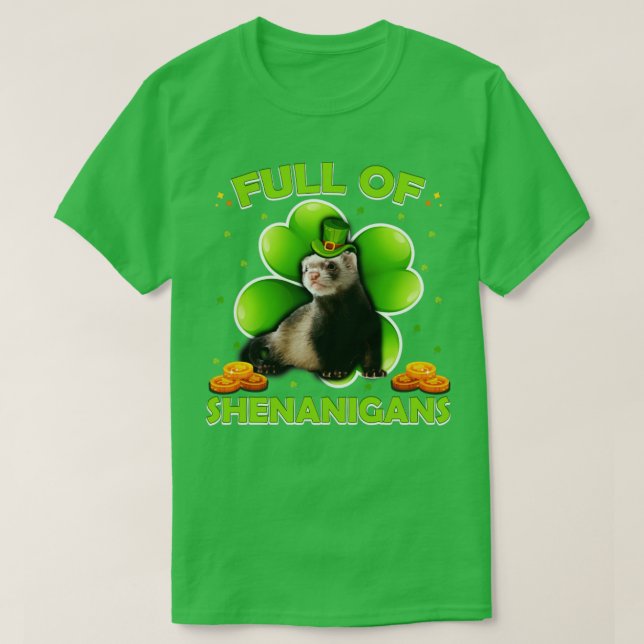 T-shirt Plein De Jour de la Saint Patrick Shenanigans (Design devant)