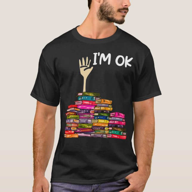 T-shirt Plein de livres Je vais bien (Devant)