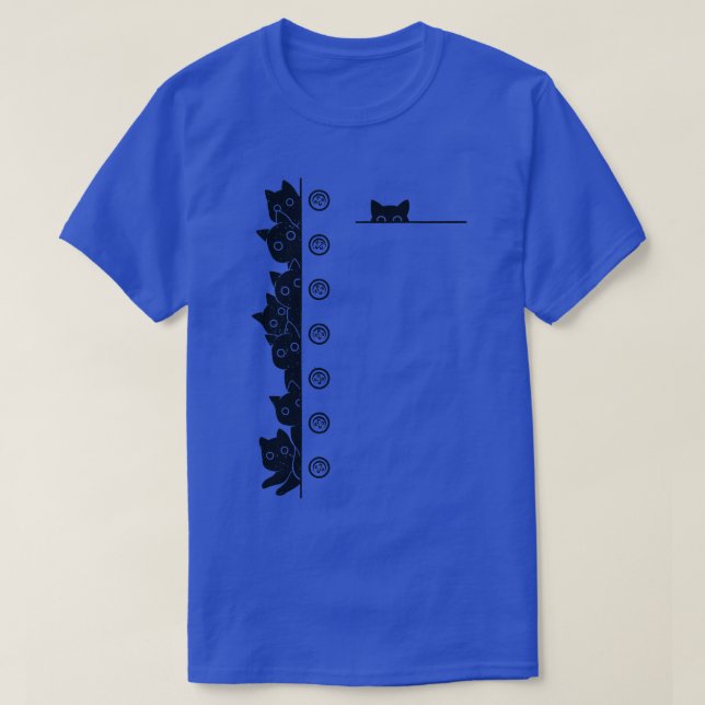 T-shirt Plein de poche de chats par Tobe Fonseca (Design devant)