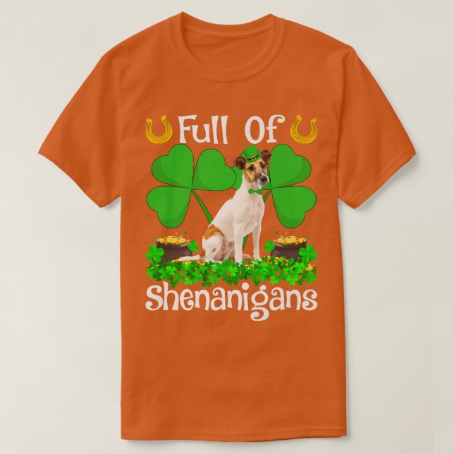 T-shirt Plein De Shenanigans Pour Terrier Dog St (Design devant)