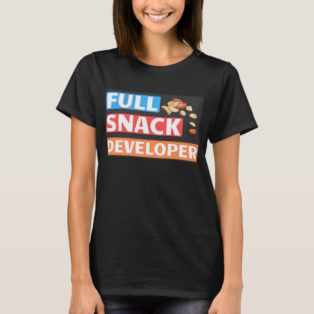 T-SHIRT PLEIN DÉVELOPPEUR DE COLLATION - BLAGUE DE DÉVELOP (Devant)