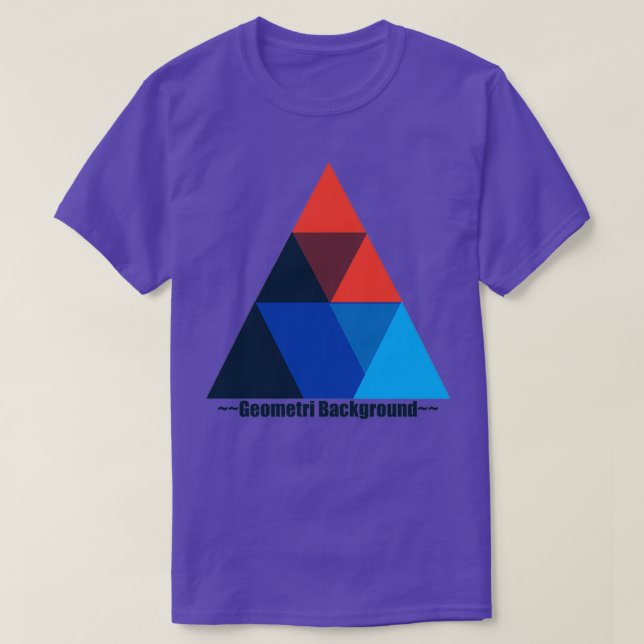 T-shirt Pleine couleur géométrique Abstraite (Design devant)