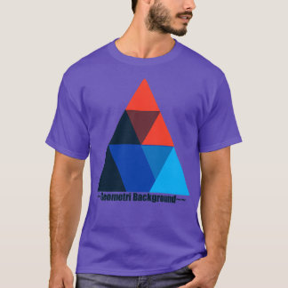 T-shirt Pleine couleur géométrique Abstraite