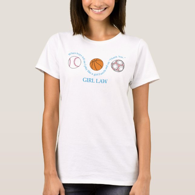 T-shirt pleine loi de fille (Devant)