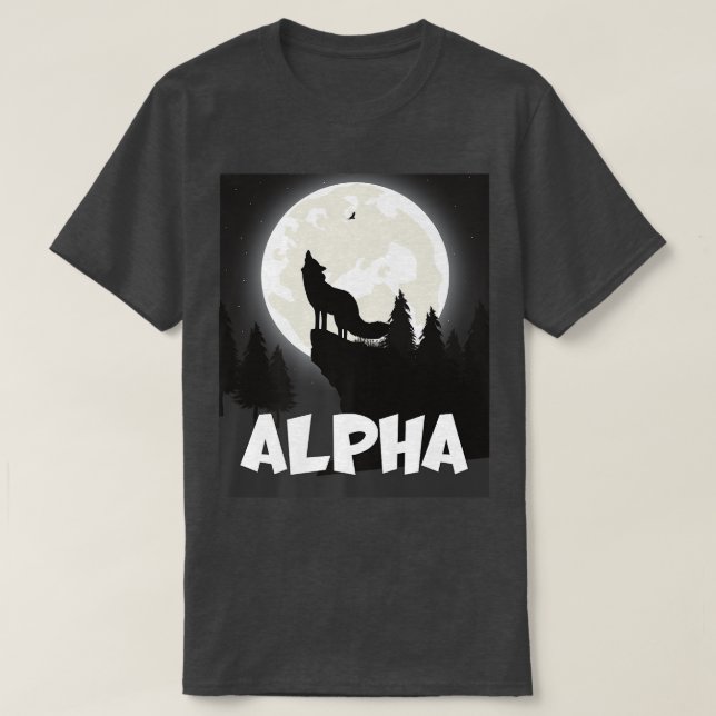 T-shirt Pleine lune Alpha Fo Moonlight Hill (Design devant)