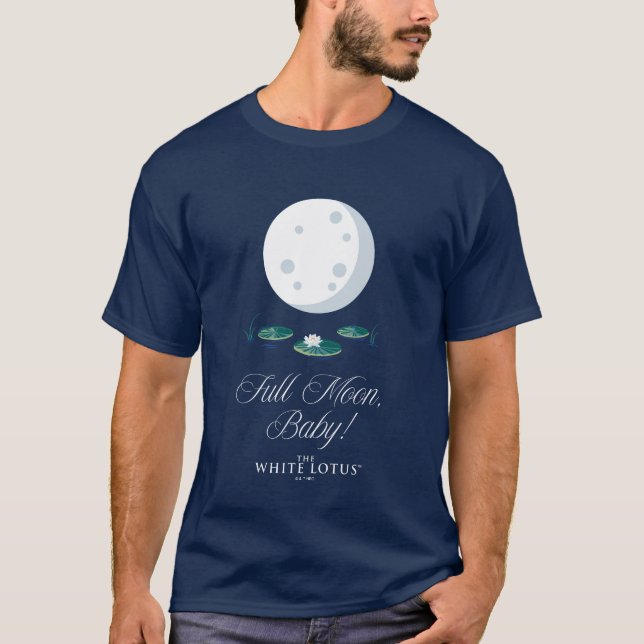 T-shirt Pleine lune, Bébé ! - Le Lotus Blanc (Devant)