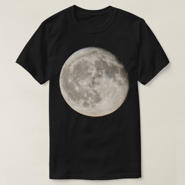 T-shirt Pleine lune ciel la nuit la lune (Design devant)