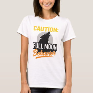 T-shirt Pleine lune de prudence Chemise - Drôle Werewolf