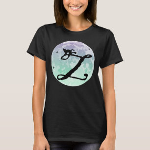T-shirt Pleine lune et Cat X Monogramme initial