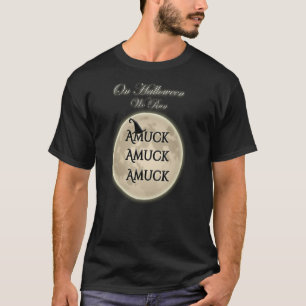 T-shirt Pleine lune et sorcière Casquette à l'Halloween No