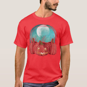 T-shirt Pleine lune Halloween Costume Jack-o'-lantern Dépl