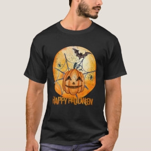 T-shirt Pleine lune Jack-o'-lantern Joyeux Halloween