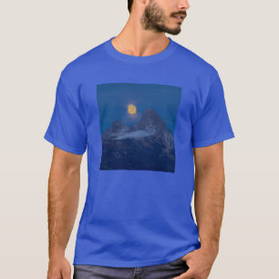 T-shirt Pleine Lune Levante Grand Teton Driggs, Idaho