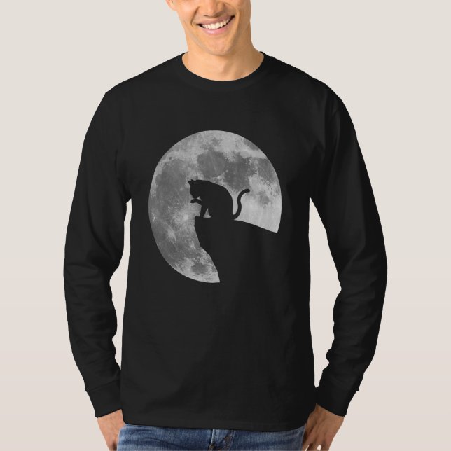 T-shirt Pleine lune Luna Chat (Devant)