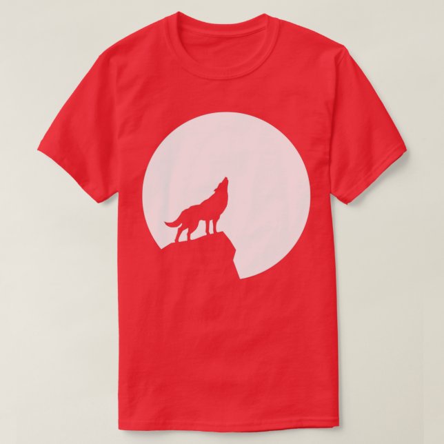 T-shirt Pleine lune Wolf (Design devant)