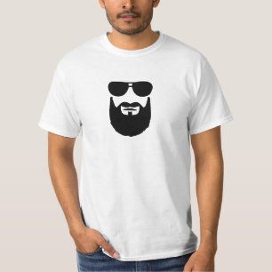 T-shirt Pleines lunettes de soleil de barbe