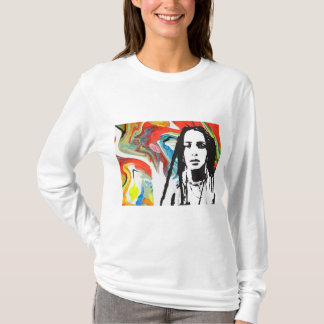 T-shirt Plena Punk Puerto Rican Art Women's Long Sleeve