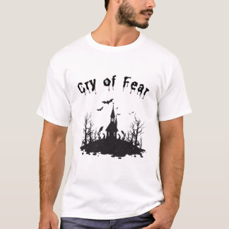 T-shirt Pleure De Peur Horreur Éffrayante Haunted Cool Jeu