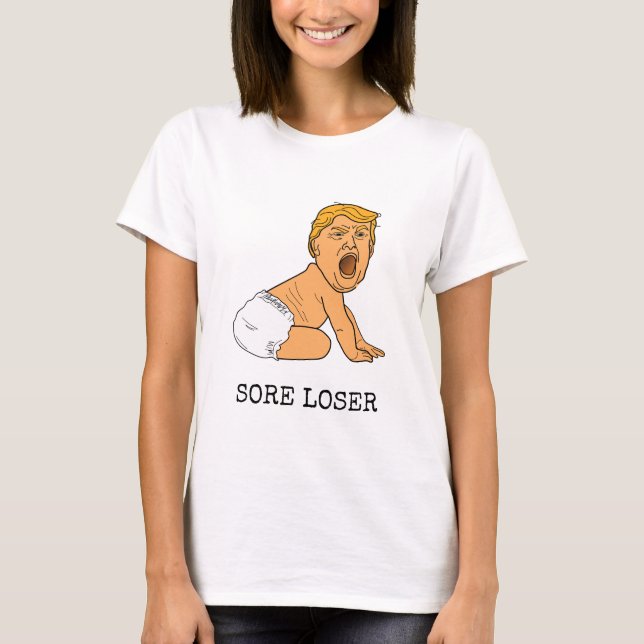T-shirt Pleurer Dingue, c'est perdre Donald Trump (Devant)