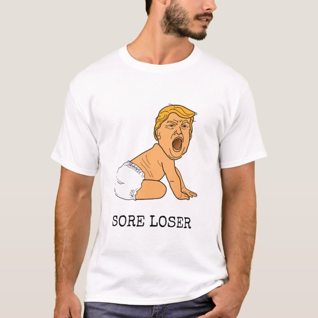 T-shirt Pleurer Dingue, c'est perdre Donald Trump (Devant)