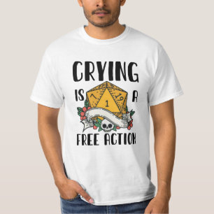 T-shirt Pleurer est une action libre