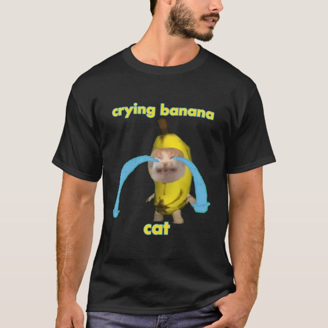 T-shirt Pleurer un chat bananier (Devant)