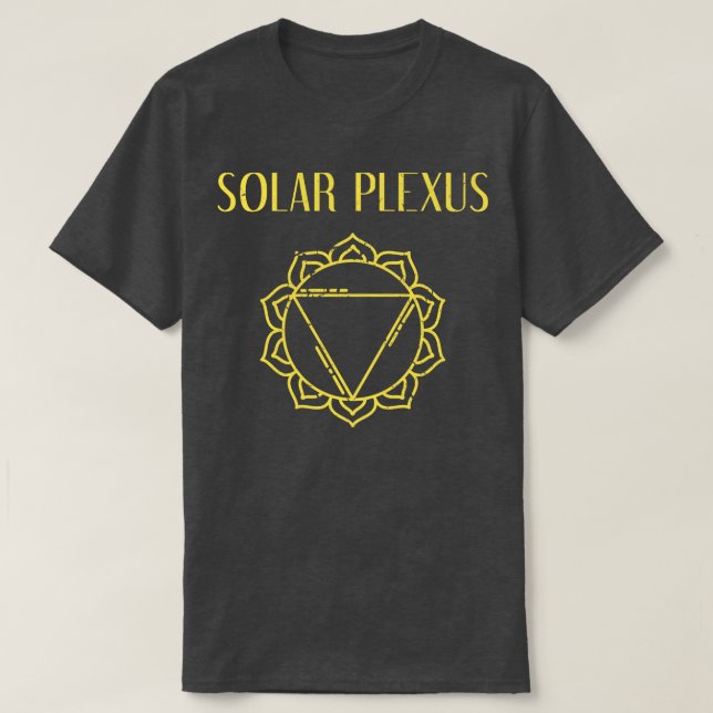 T-shirt Plexus solaire Chakra Jaune (Design devant)