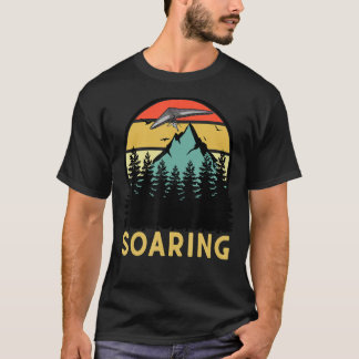T-shirt Plieur Rétro-Plieur À Hang Soulage Montagnes Volan